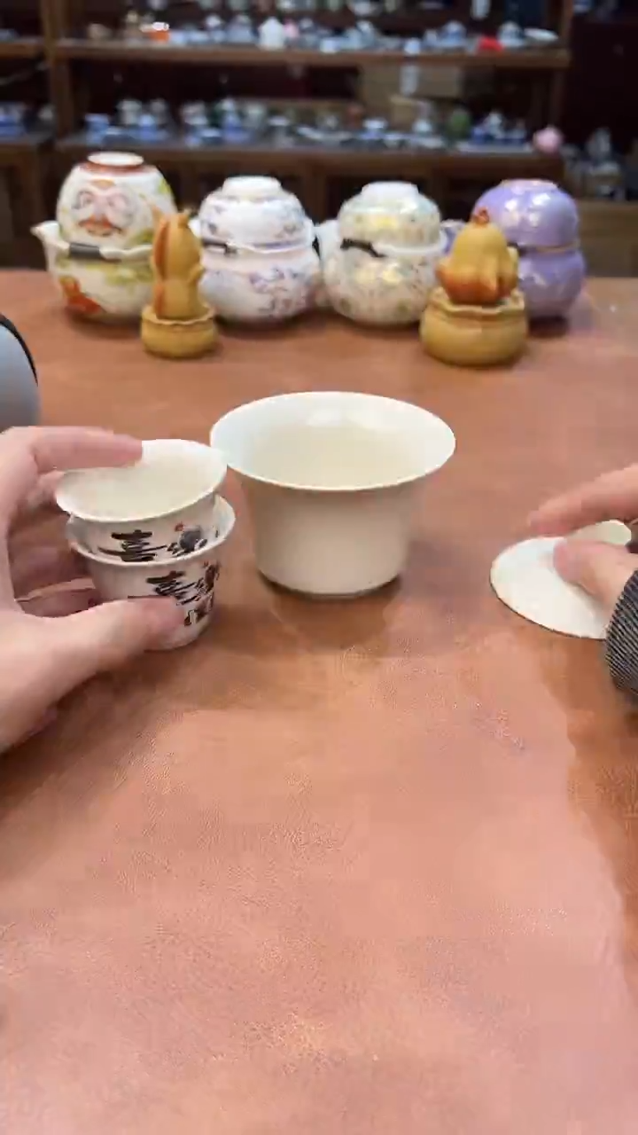 真的很便宜会开片的旅行茶具