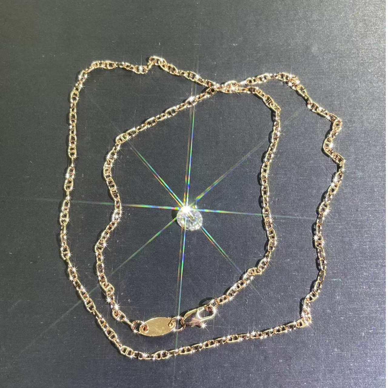 s217玫色猪鼻子项链多样性发货