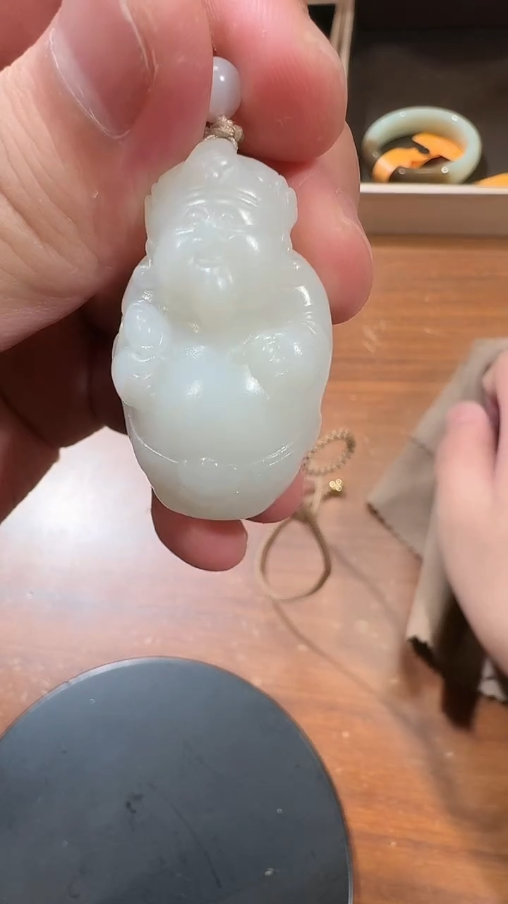 【闪购商品】和田玉吊坠未镶嵌1449财神