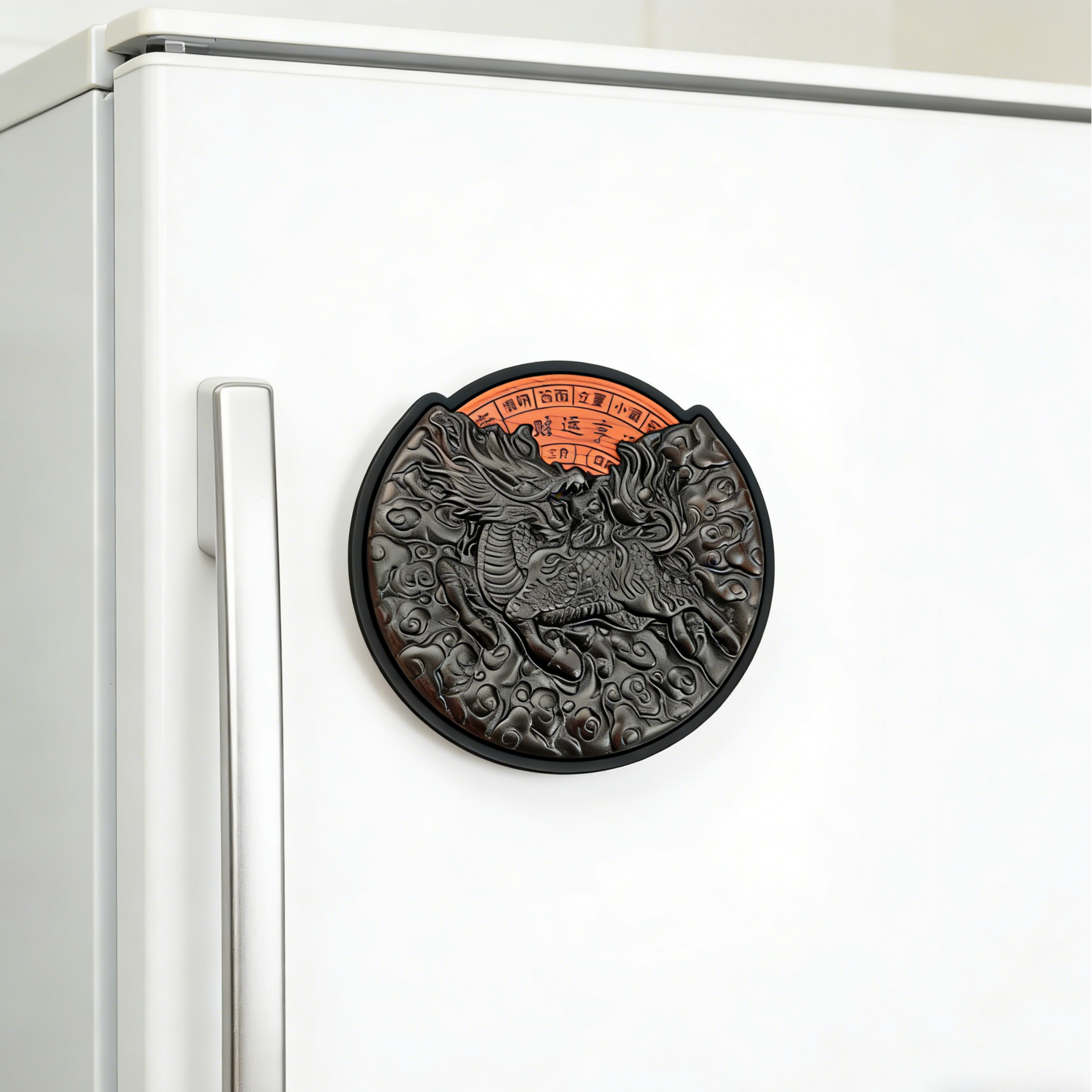 【四时麟枢】红木雕刻磁吸冰箱贴开瓶器diy定制文创礼品装饰木质