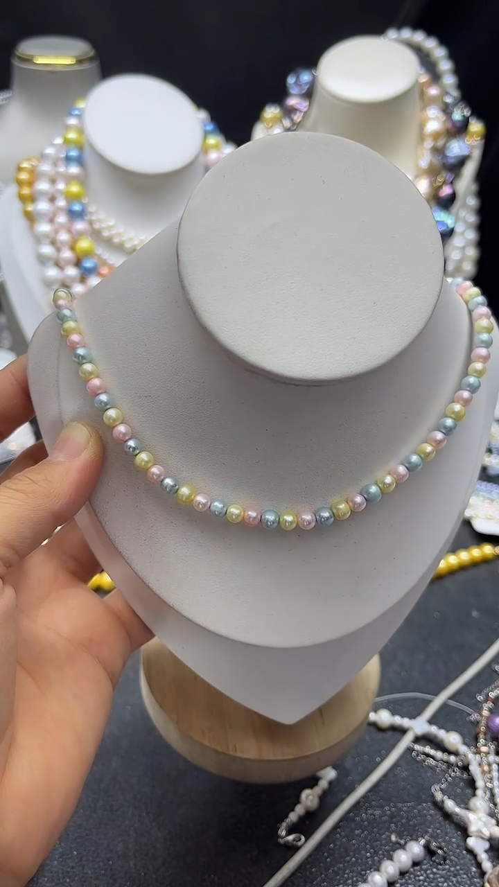 颈饰未镶嵌淡水珍珠多人