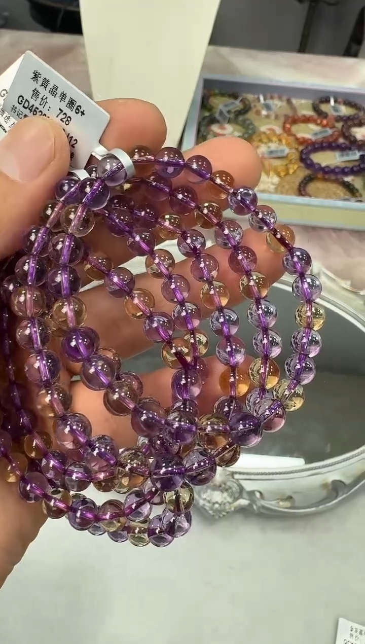 【闪购商品】水晶手链未镶嵌GD4529约6mm多样性发一件