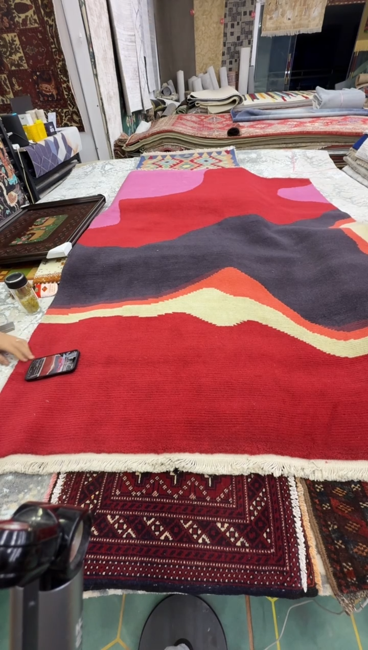 羊毛竞拍007手工羊毛1.41*2.01