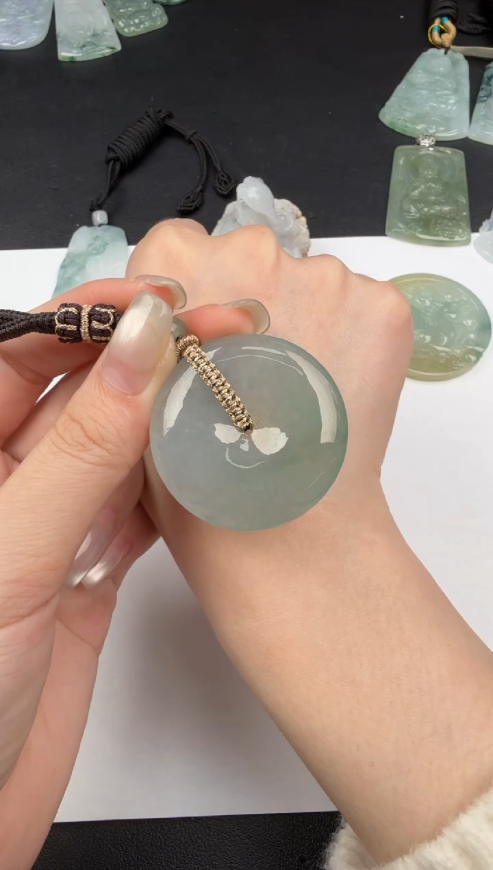 吊坠(不含链)未镶嵌翡翠翡翠饰品-114