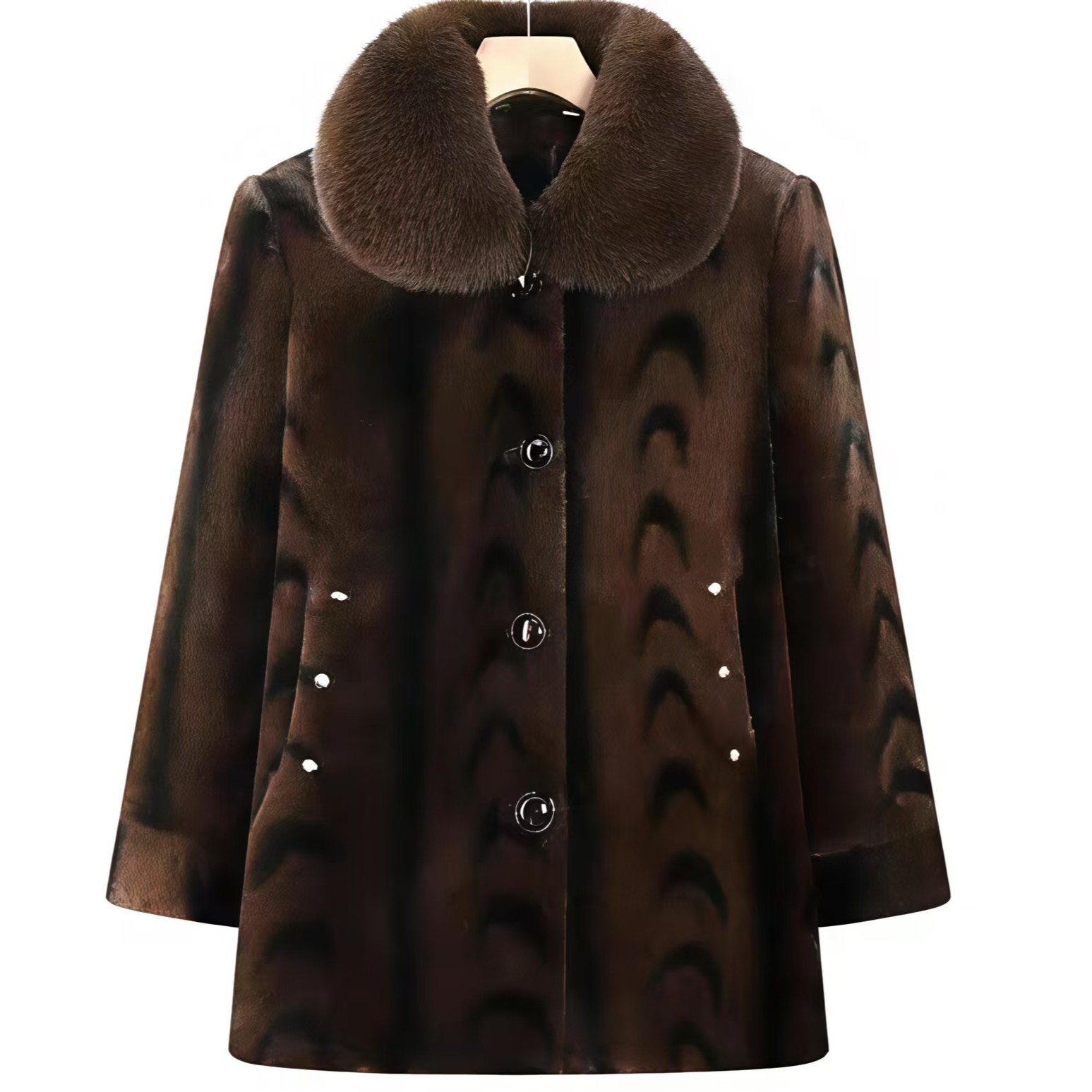 12101-新款妈妈冬装外套冬季中老年人新款保暖大外套奶奶【王盛】