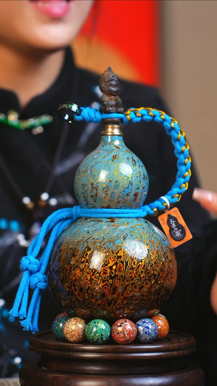 【闪购商品】JS188大师姐臻选非遗大漆酒葫芦