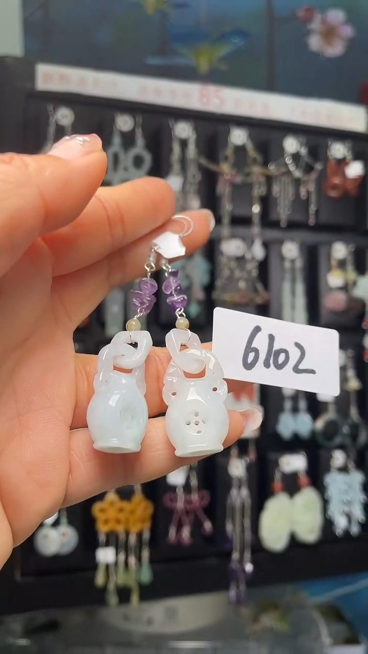 未镶嵌翡翠耳饰喜欢拍