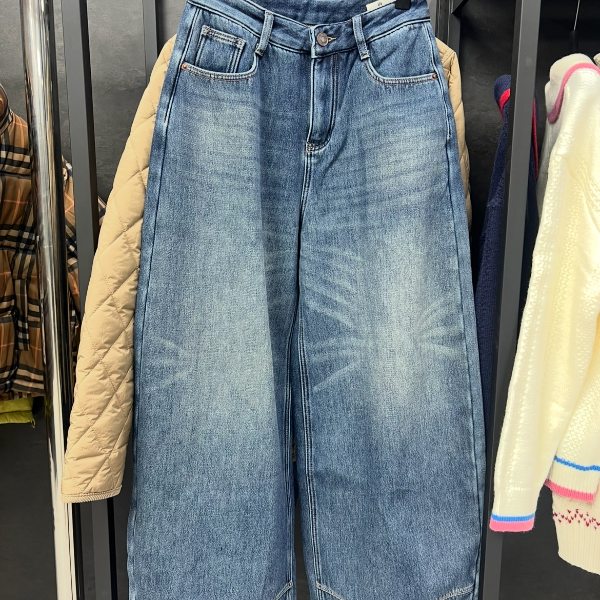 五哥外贸【冬季新款加绒加厚牛仔裤】2025冬季宽松加绒加厚