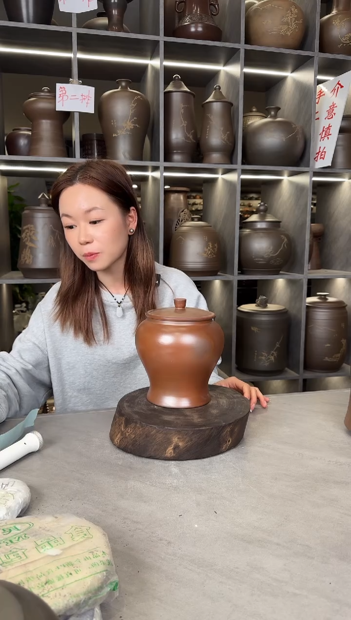 【闪购商品】罐本陶手作泥兴陶手工将军柴烧罐1斤（瑕疵