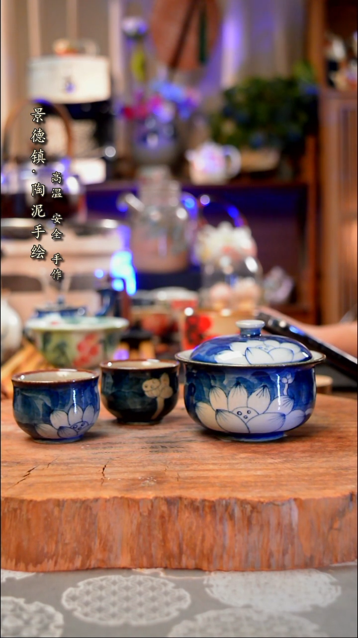 【闪购商品】杯子荷花手工手绘手工手绘