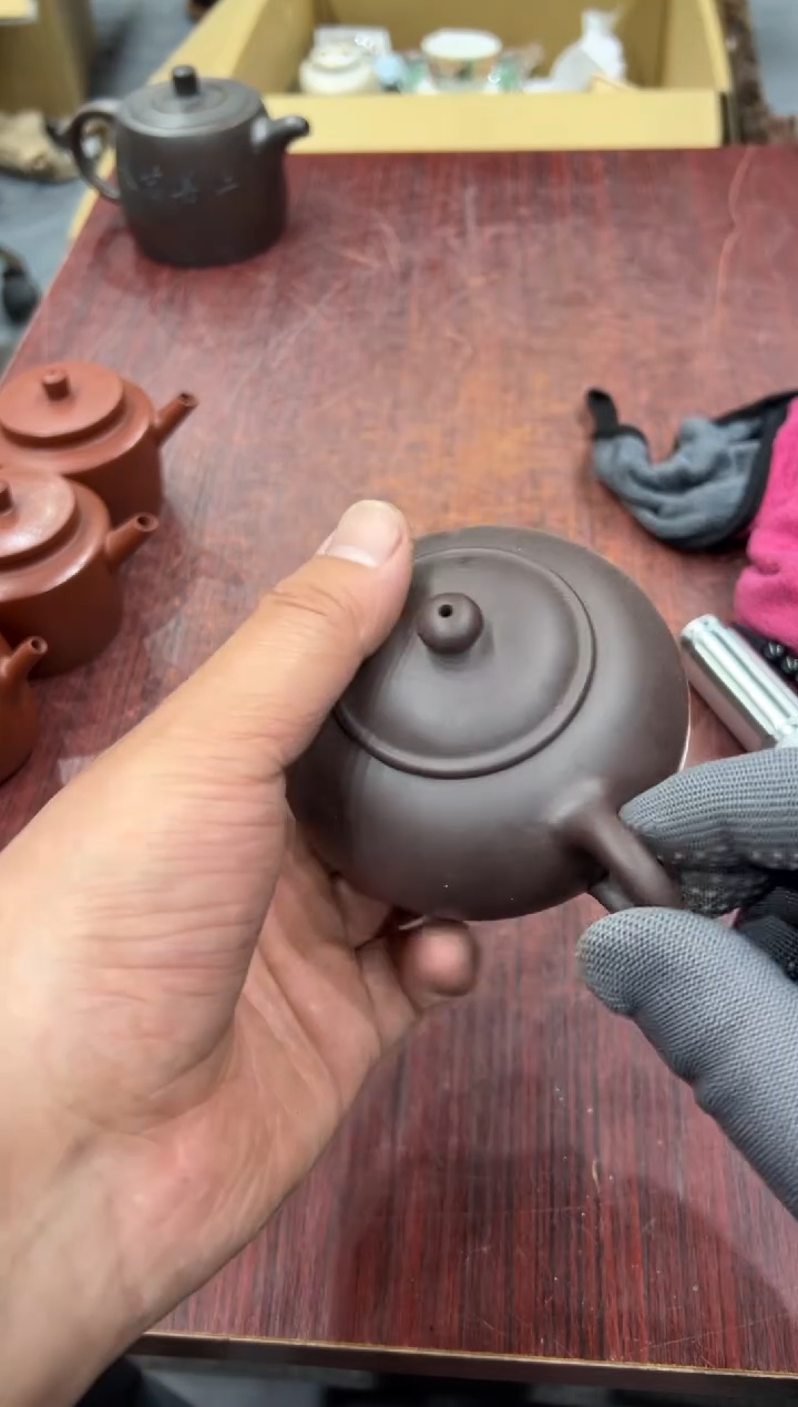 紫砂开***仁小四孤品收藏茶道摆件