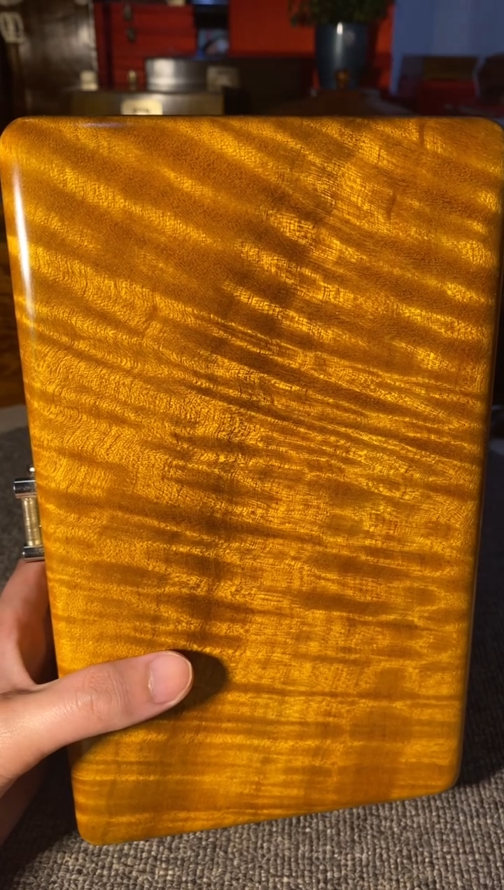 【闪购商品】金丝楠木艺金丝楠首饰盒F60