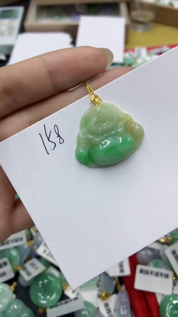 【闪购商品】翡翠颈饰18K金镶嵌号链接1111111111