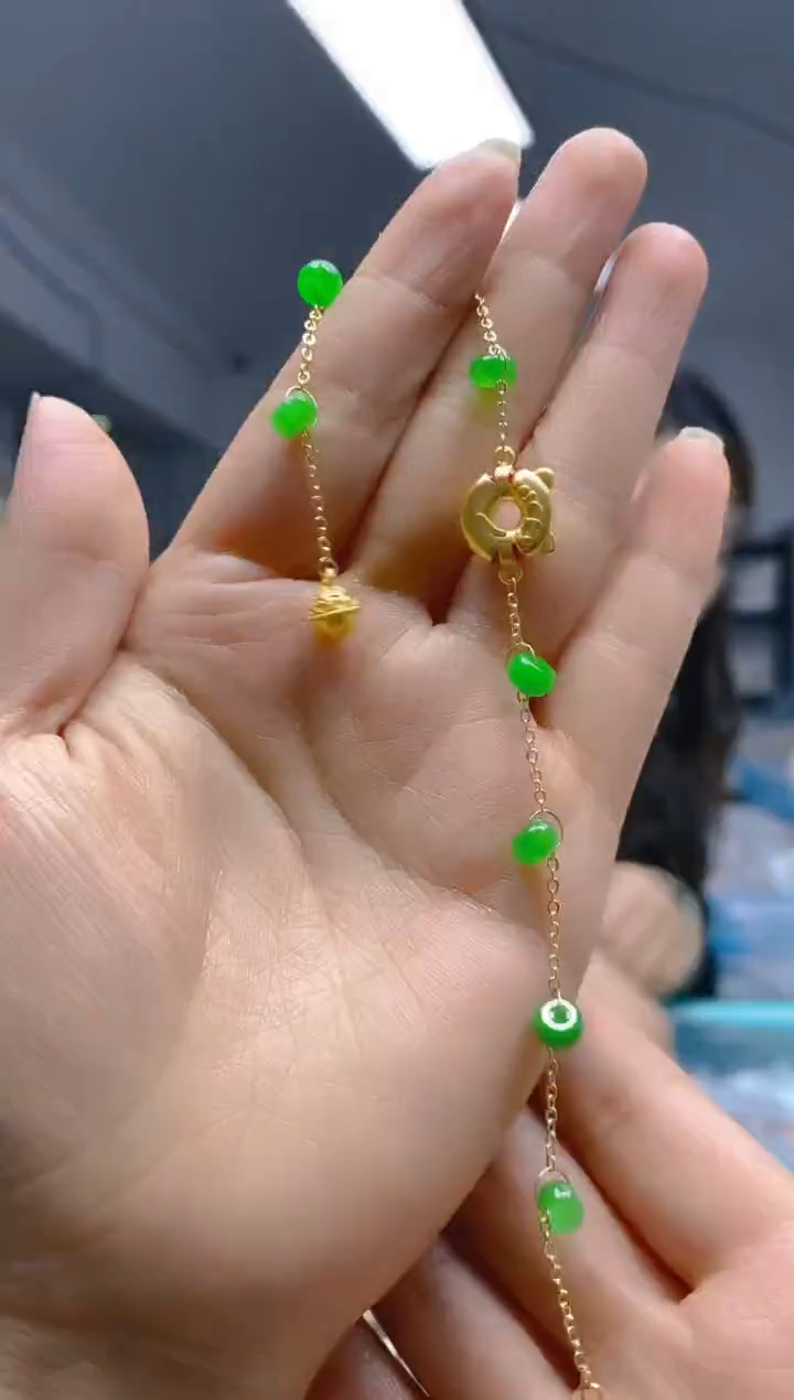 【闪购商品】翡翠耳饰合金0531翡翠手链