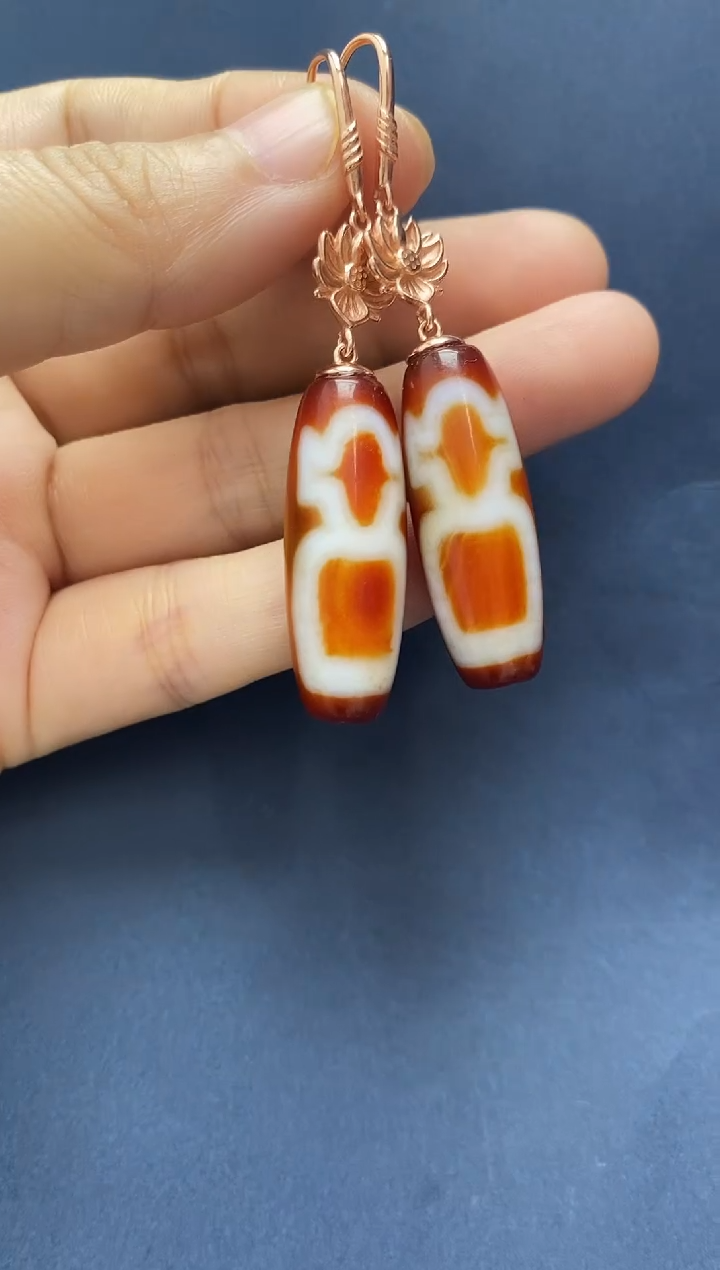 未镶嵌玛瑙手饰耳坠