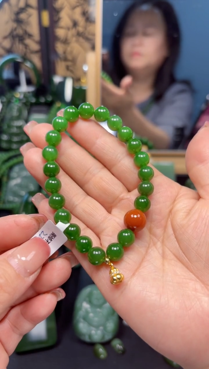 【闪购商品】和田玉（碧玉）手串未镶嵌1