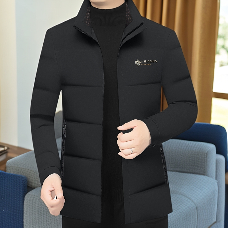 2025年冬季H新款男士时尚简约大气商务潮流保暖羽绒服