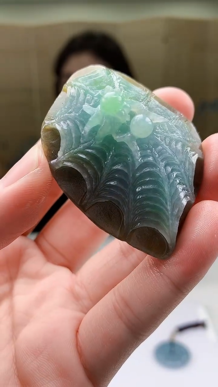 【闪购商品】定制翡翠未镶嵌4829bb-毛货挂件16