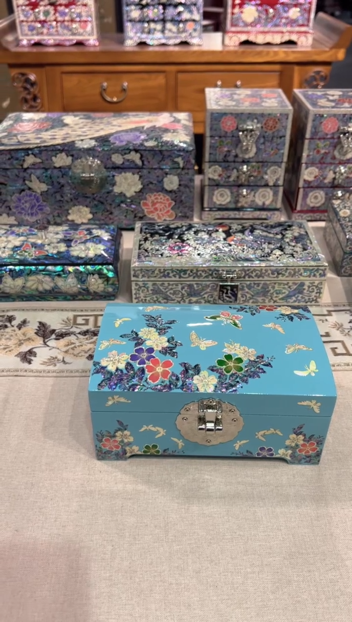 【闪购商品】.鱼锁扇贝底·弘贝雅螺钿漆器文化馆