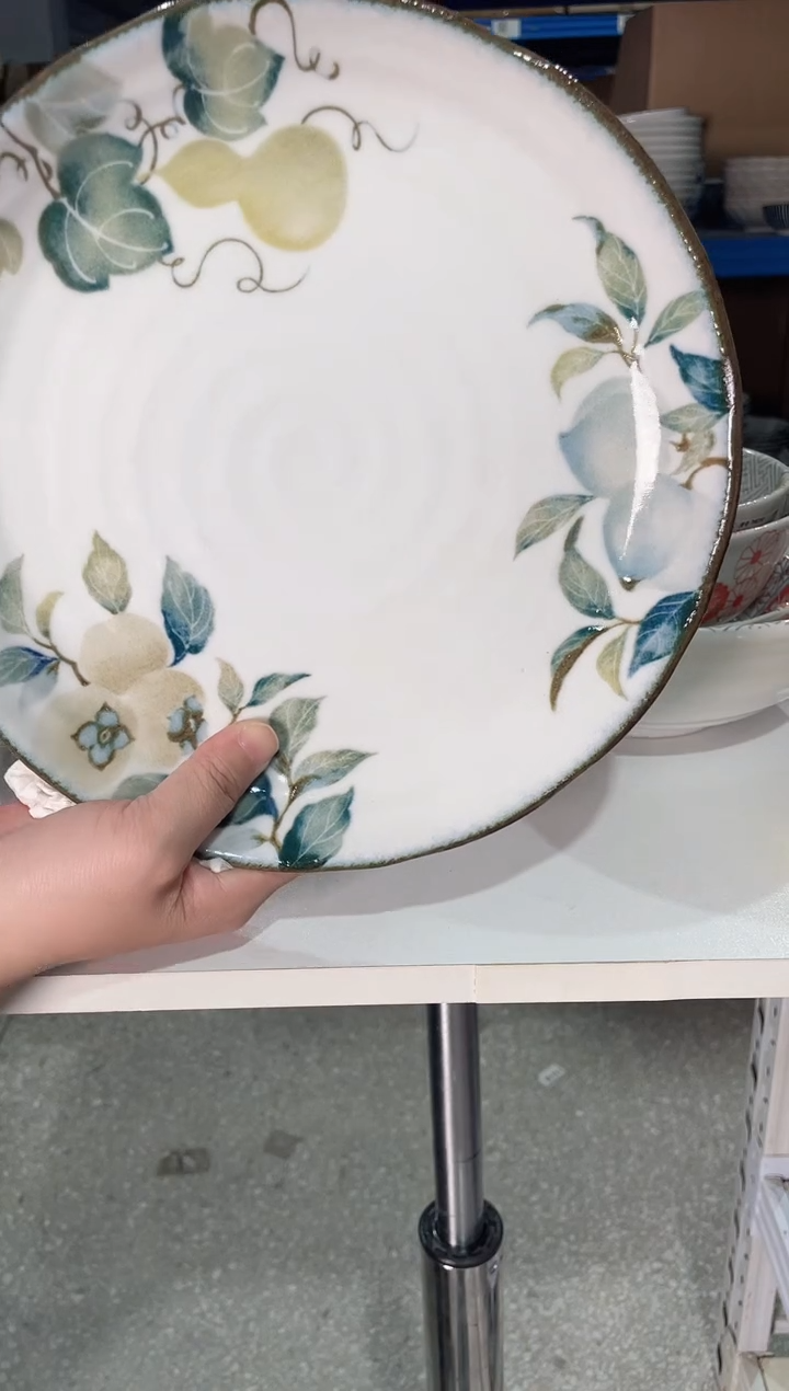 陶瓷【1支】福三果9.6英寸盘