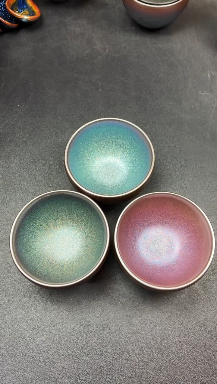 茶盏47三只微瑕         