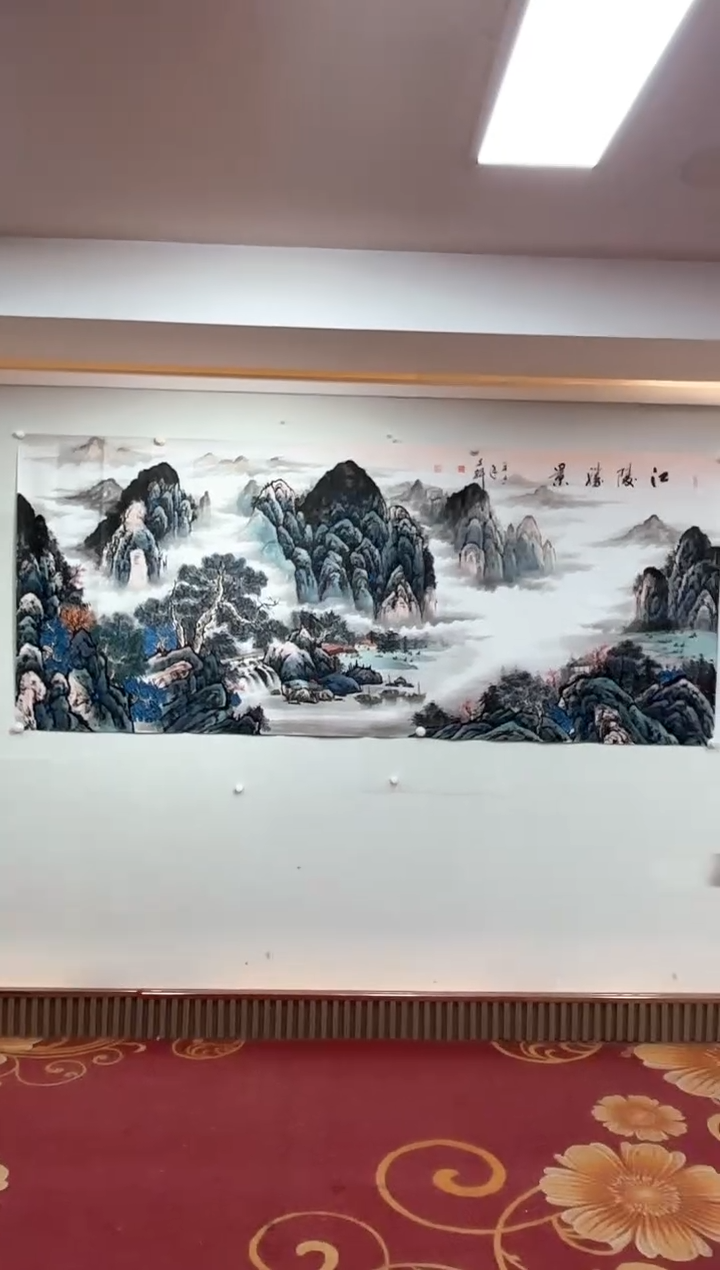 【闪购商品】国画江陵胜景A2-4M/八尺宣纸画心莫文轩