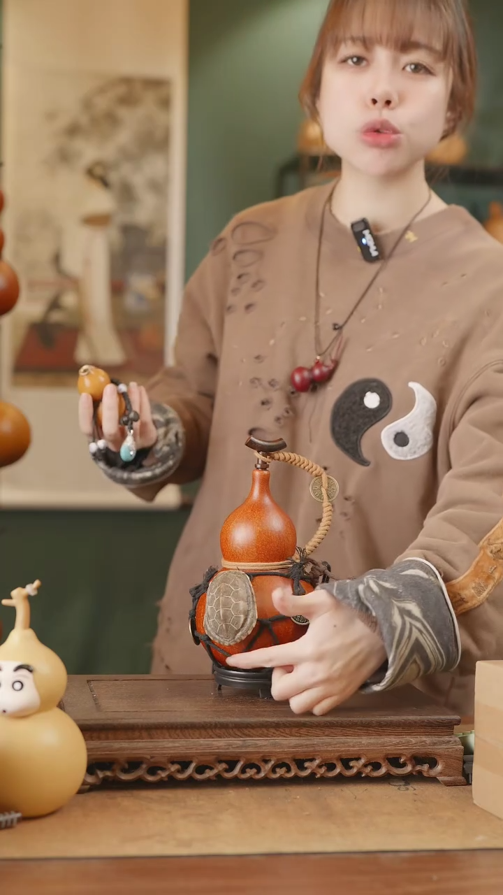 【闪购商品】139号精品天然大漆工艺防渗内胆酒葫芦~