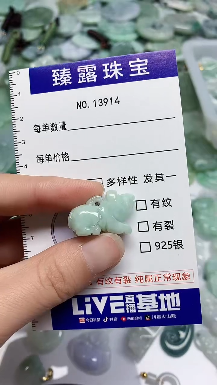 【闪购商品】翡翠颈饰未镶嵌臻露珠宝13914