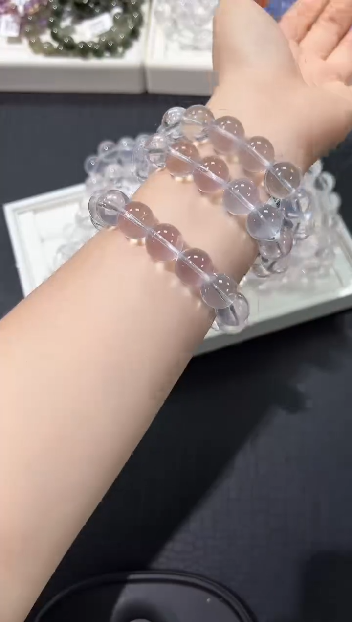 水晶手链未镶嵌14a多样性发其一【1条】默认微瑕14mm