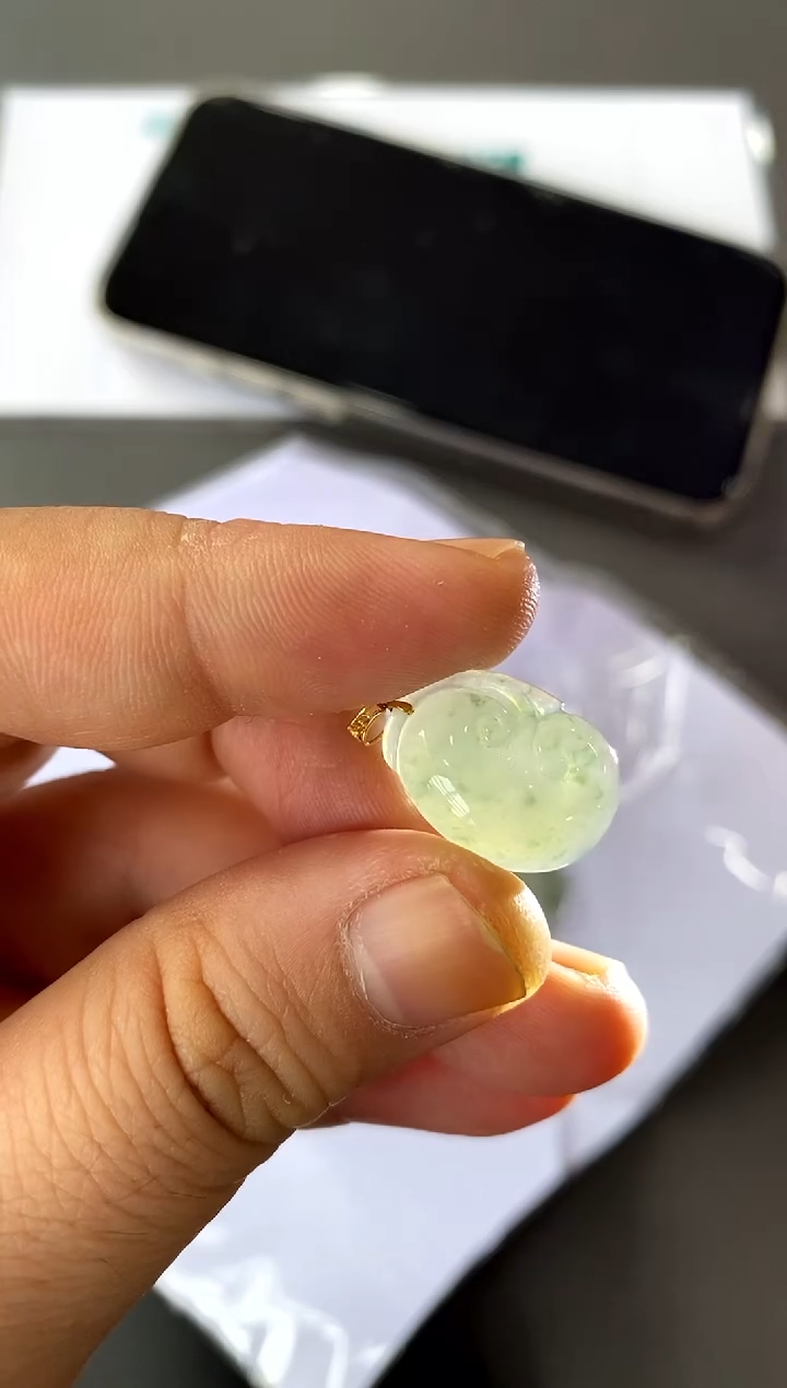【闪购商品】翡翠颈饰18K金镶嵌买断价