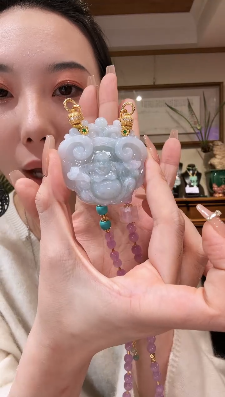 【闪购商品】翡翠颈饰未镶嵌国风