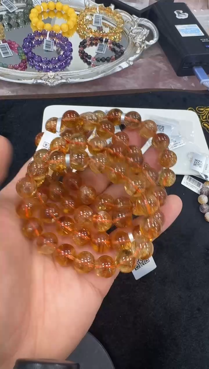 【闪购商品】水晶手链未镶嵌CK059 约11mm多样性发一件