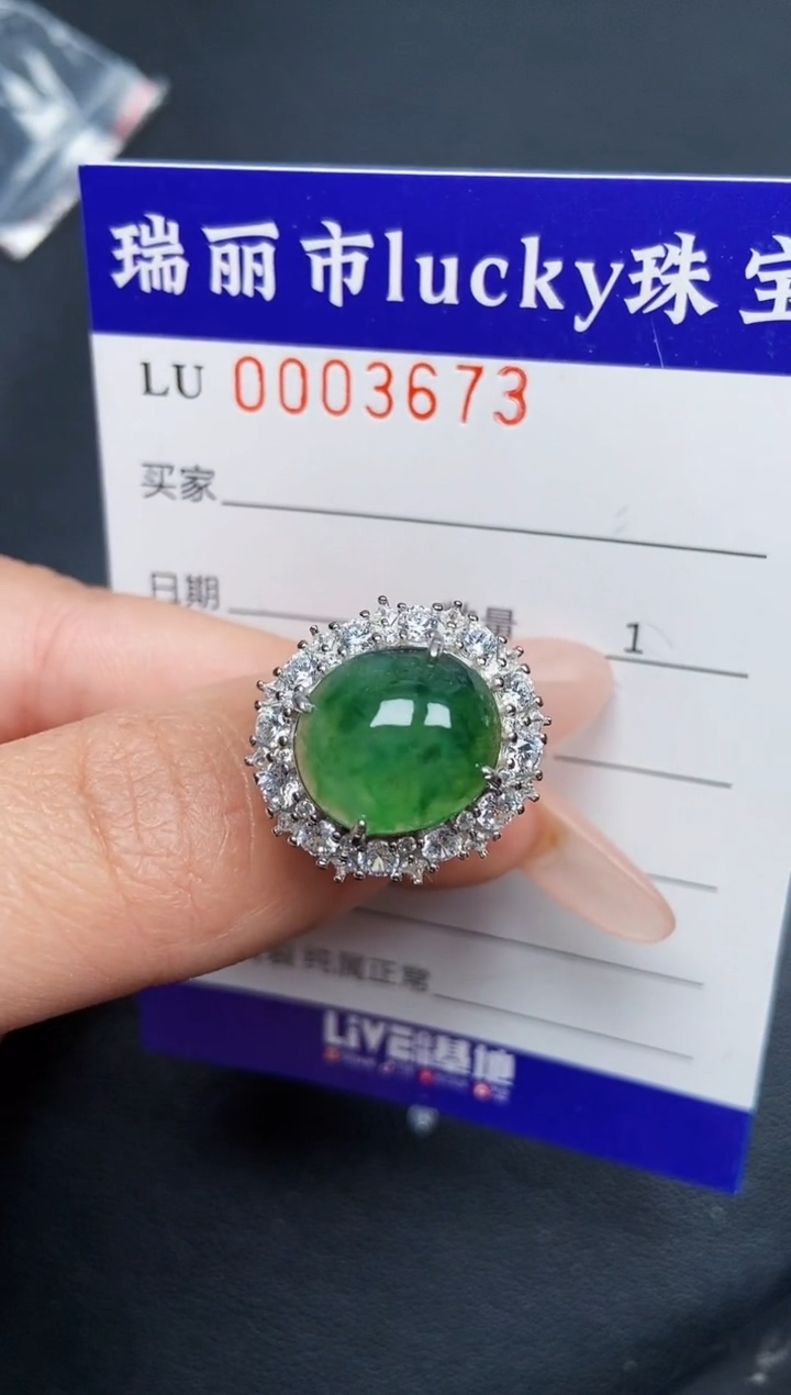【闪购商品】翡翠颈饰银S925镶嵌3673