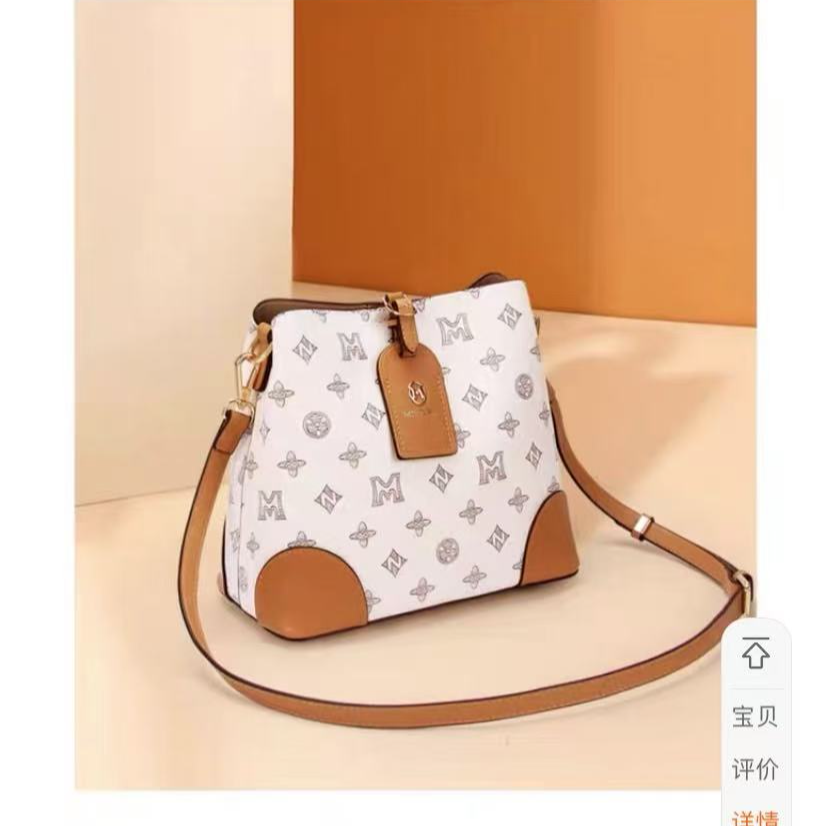 稻草人女士包2025年新款大容量单肩斜跨包高级感妈妈款水桶时尚