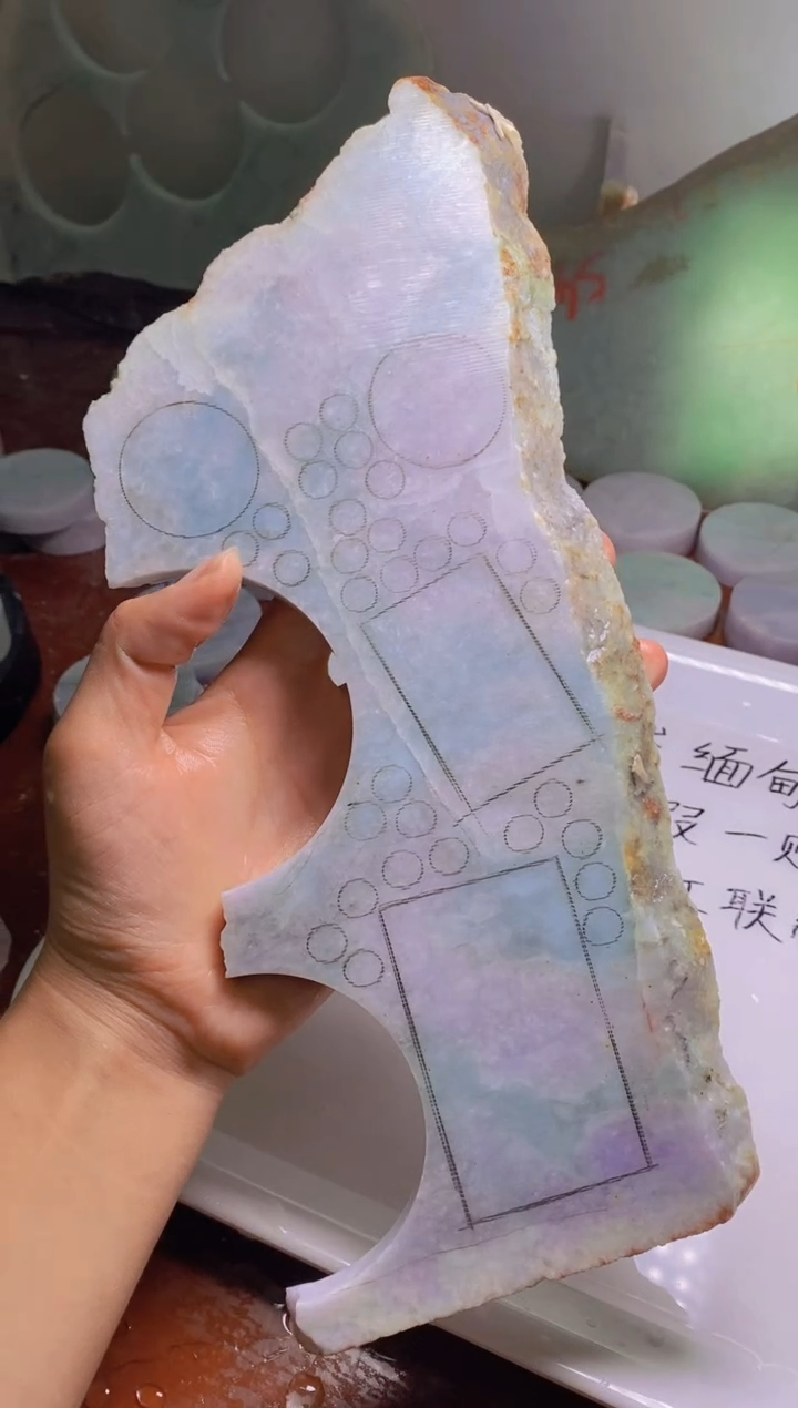 翡翠裸石天然缅甸翡翠A货512