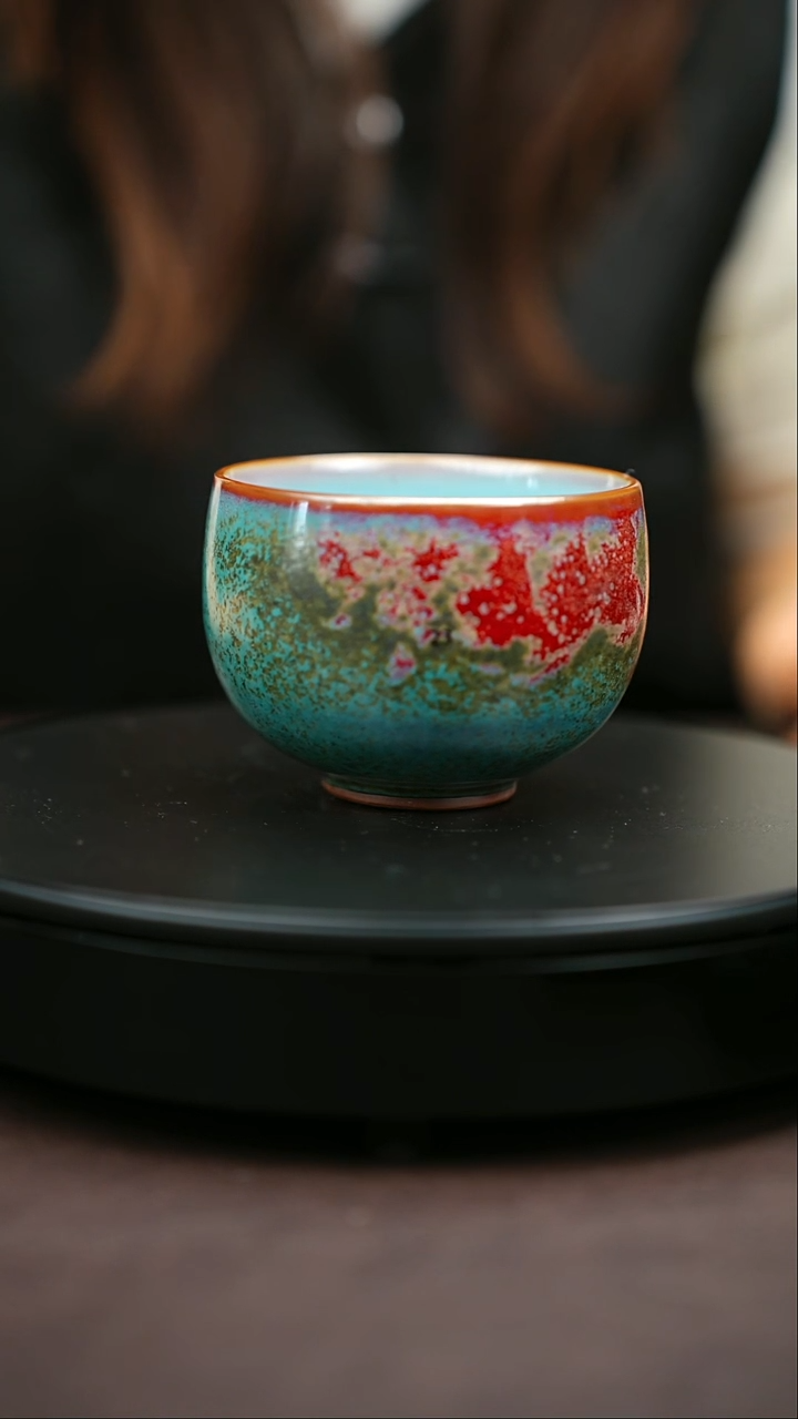 23*一级品原矿钧瓷炉钧釉主人杯