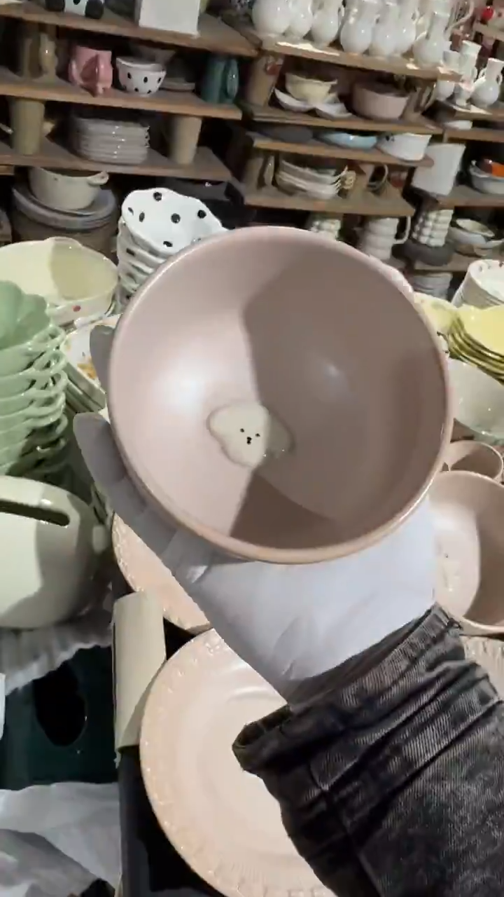 陶瓷小狗米饭碗微瑕 凑满20元包邮