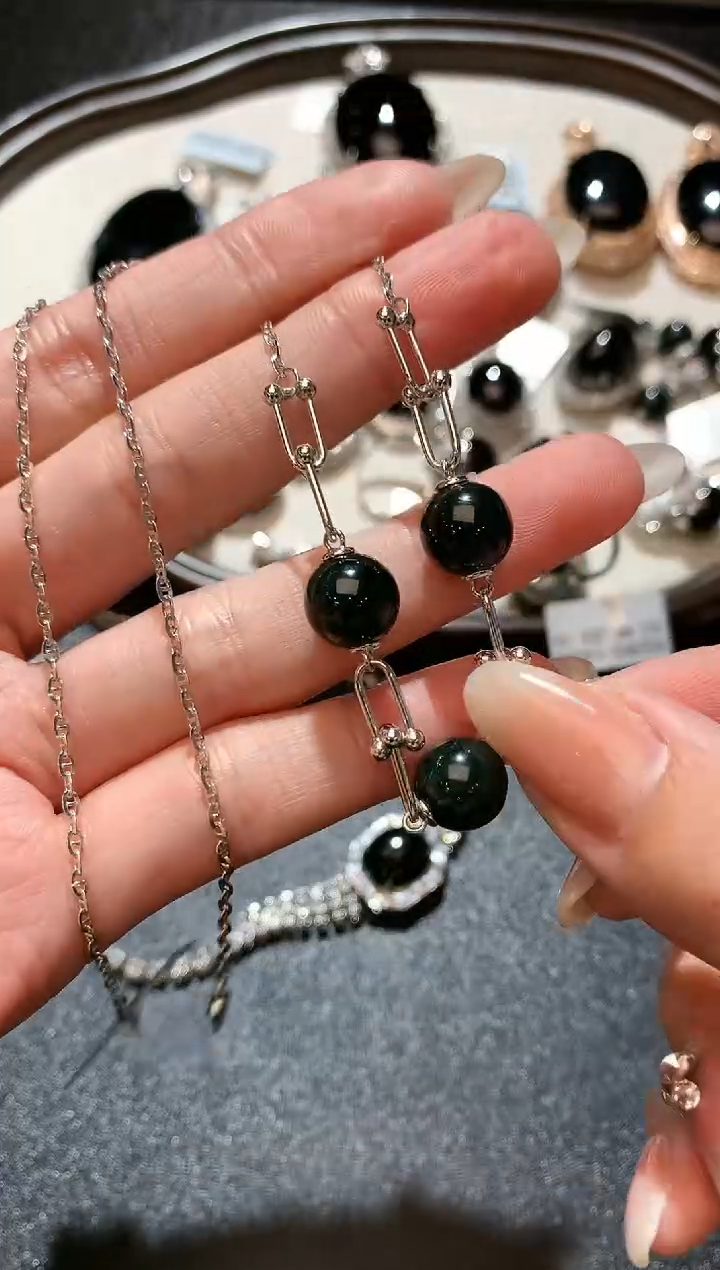 【闪购商品】翡翠项链18K金镶嵌153-项链