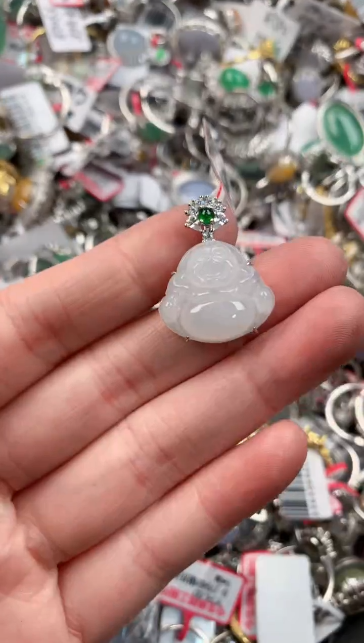 银S925镶嵌戒指翡翠11                     5