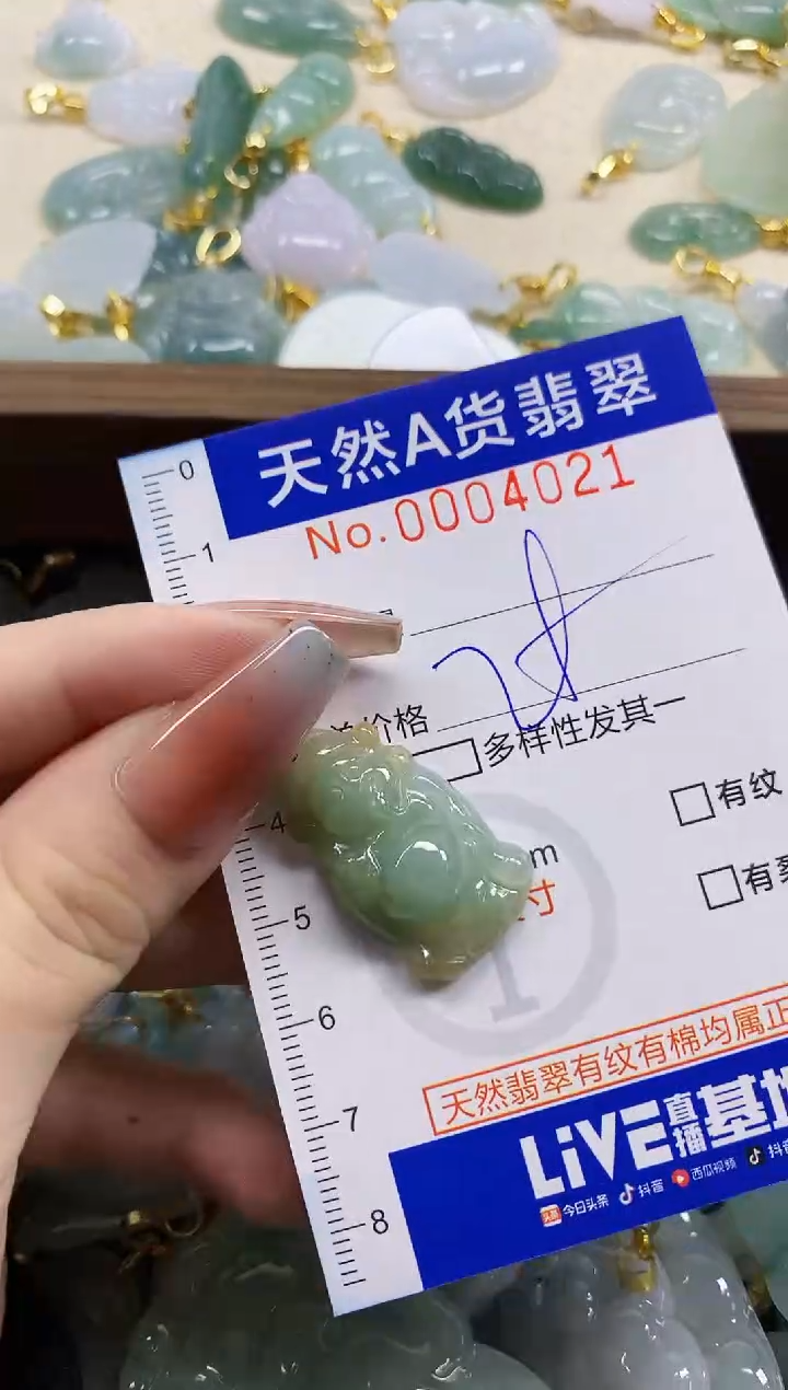 颈饰未镶嵌翡翠天然A货翡翠