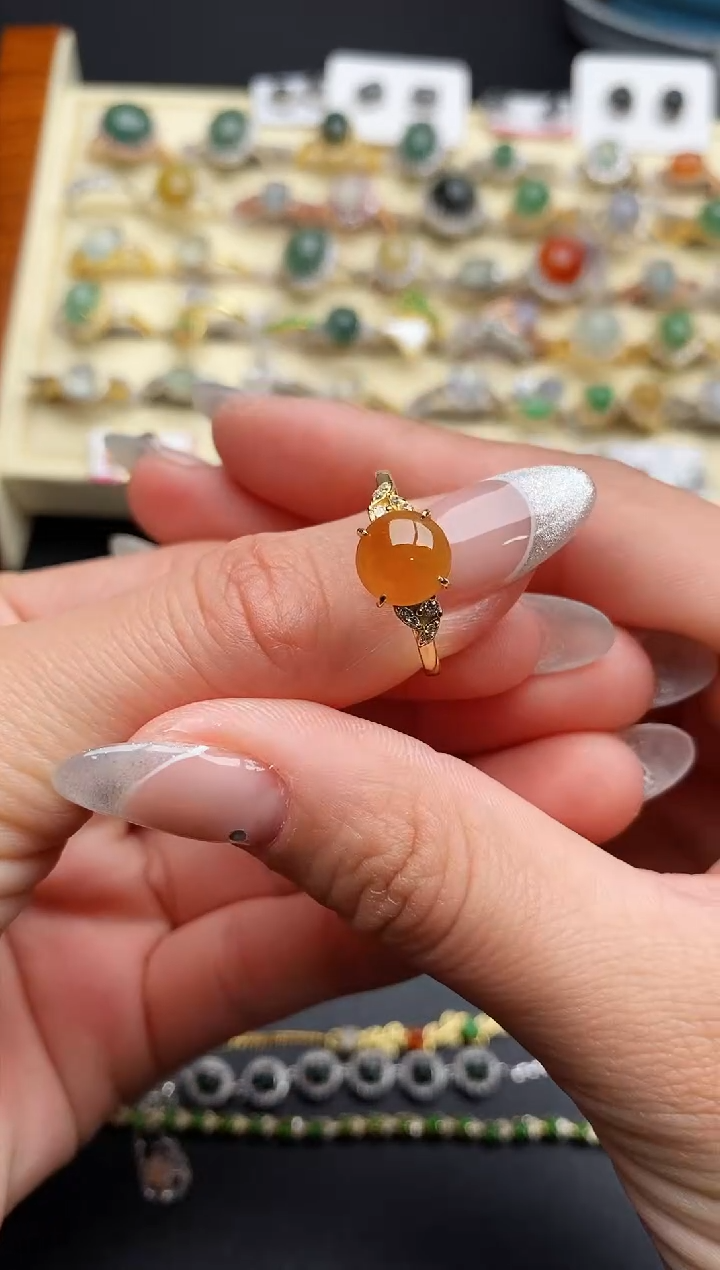 【闪购商品】翡翠戒指银S925镶嵌2222222222+6