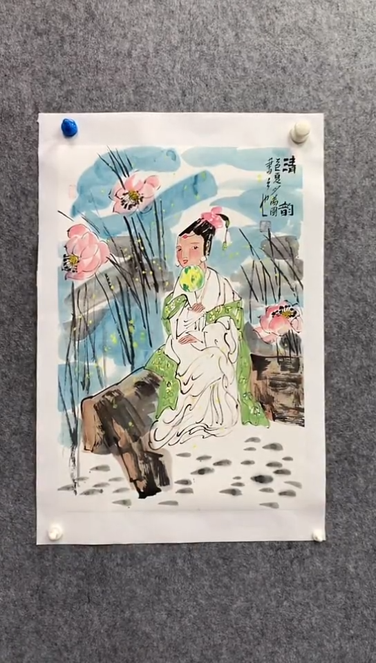 国画李满园老师人物