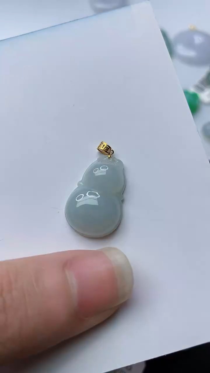 【闪购商品】翡翠颈饰18K金镶嵌31.........