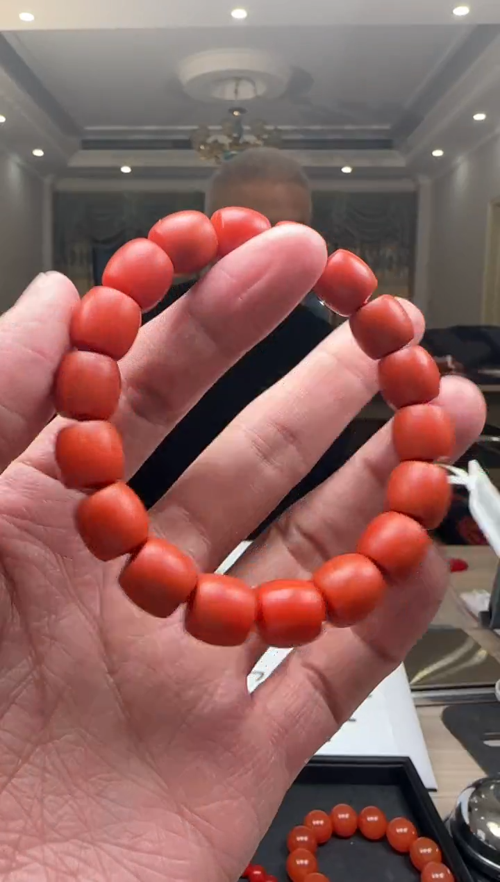 【闪购商品】南红玛瑙11mm阿东寨手串直切未镶嵌多样性发一件