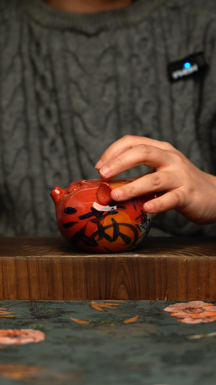 瓷片釉下彩手工手绘同款陶器