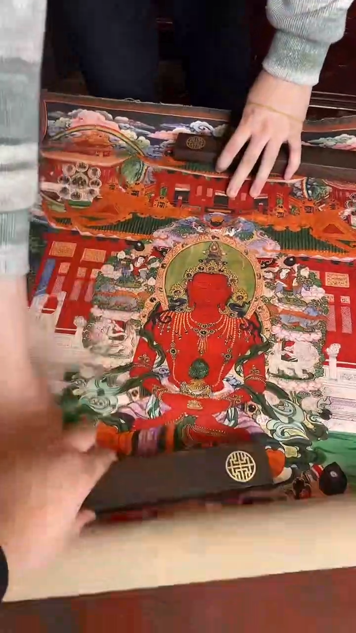 卷轴画手绘唐卡098