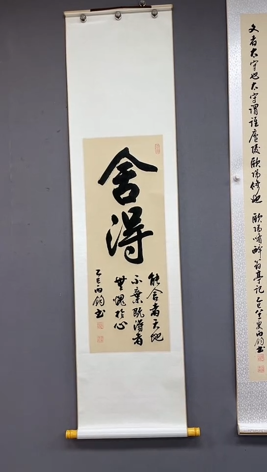 书法竖轴  舍得   赵老师