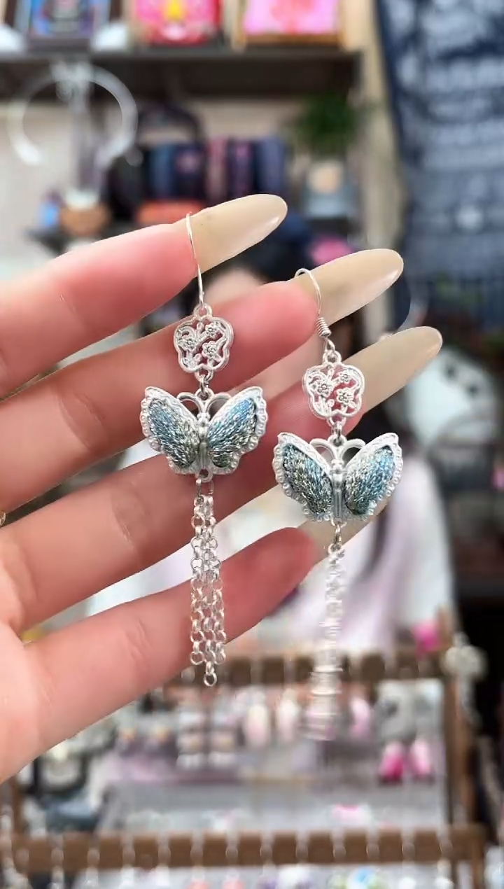 织绣民族风非遗老绣苗银饰品526