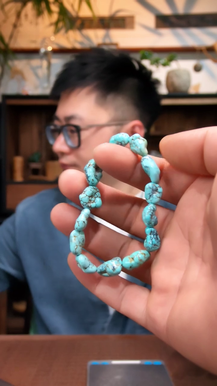 未镶嵌手串定制绿松石绿松石随型手串GZS（竞）