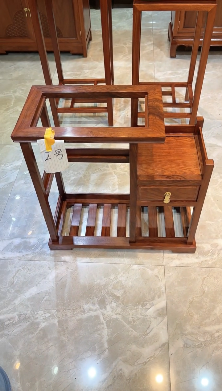 花梨木类成套家具刺猬紫檀烧水架66*30*65